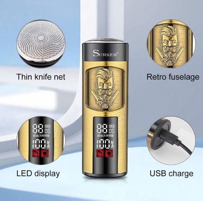 Afeitadora Surker compacta USB