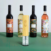Sacacorchos Eléctrico de Bambú para Vino
