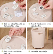 Ruedas adhesivas universales para cajas