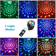 Luz bola discoteca con mando para fiestas