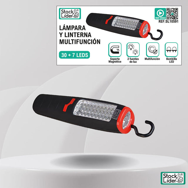 Lámpara y linterna multifunción COB