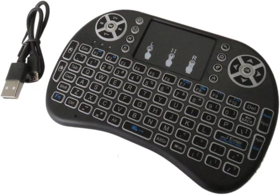 Teclado inalámbrico con touchpad para TV y PC