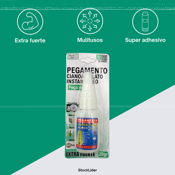Pegamento cianoacrilato instantáneo preciso
