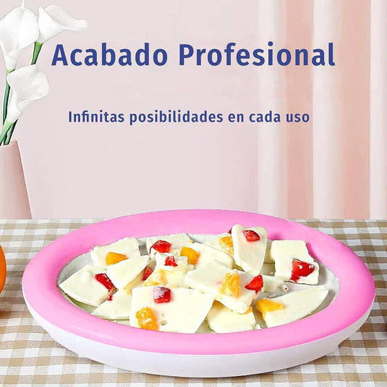 Plancha para hacer helado en casa