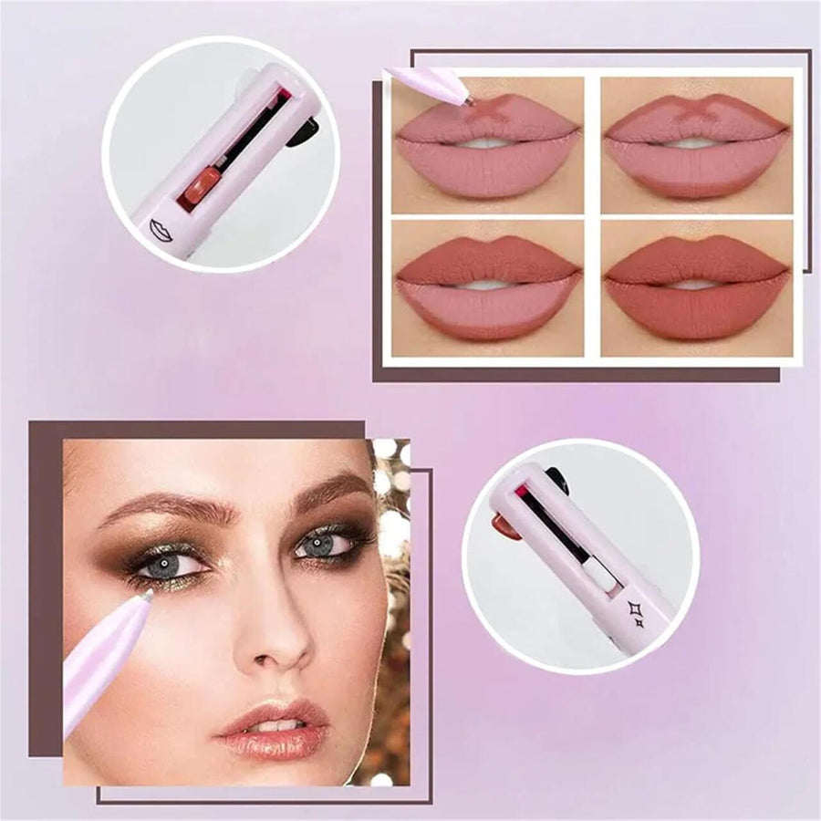 Lápiz de Maquillaje 4 en 1 Multifuncional