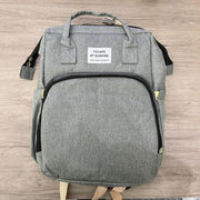 Mochila pañales plegable con cambiador