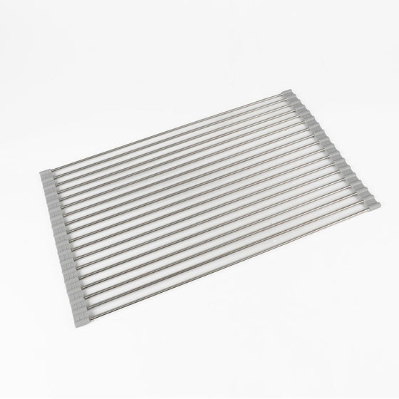 Escurridor de platos plegable acero inox