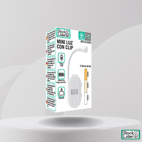 Mini luz con clip USB ajustable