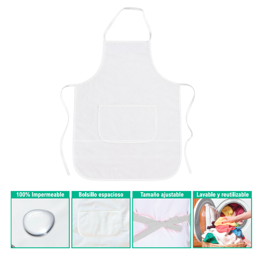 Delantal impermeable infantil doble capa