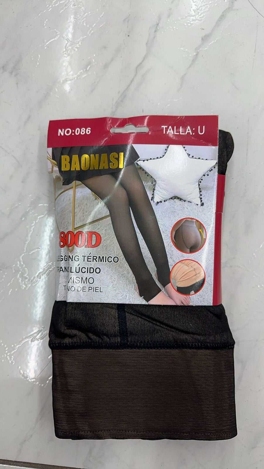 Panty térmico translúcido para invierno