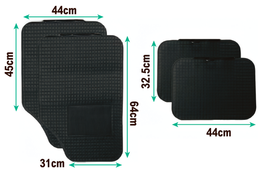 Alfombrillas de goma para coches recortables