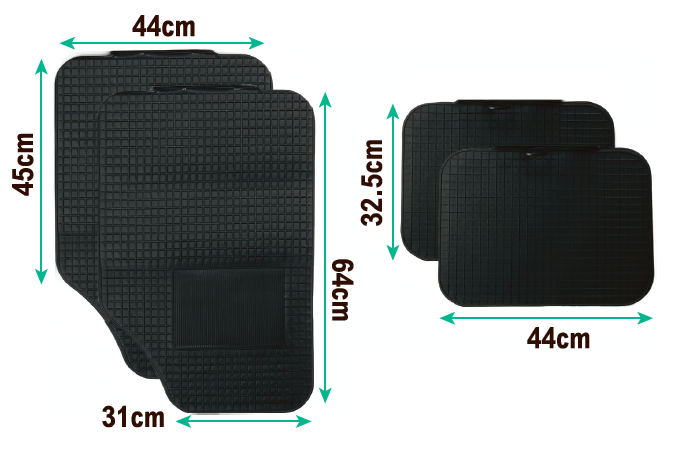Alfombrillas de goma para coches recortables