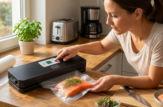 Selladora al vacío para alimentos