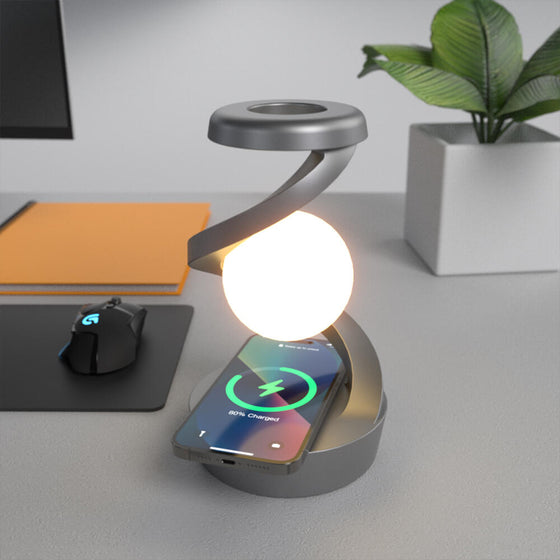 Lámpara Luna Levitante LED con Carga