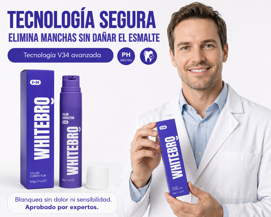 Blanqueador Dental V34 Whitebro 60ML