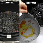 Bandeja silicona freidora de aire reutilizable