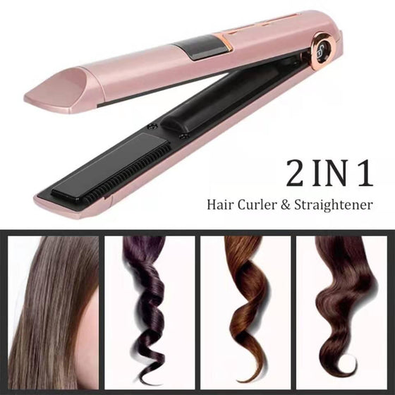 Plancha de pelo inalámbrica portátil