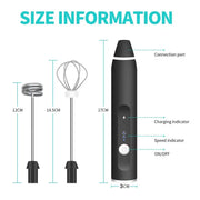 Espumador y batidora 2 en 1 USB