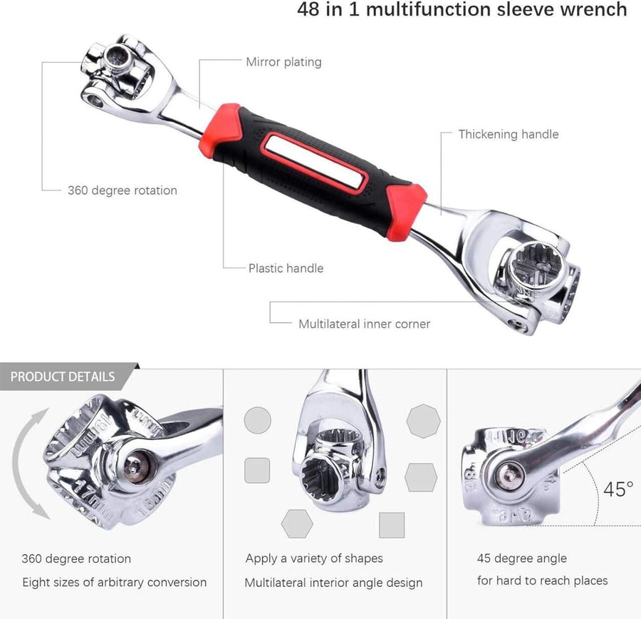 Llave de tubo universal 48 en 1