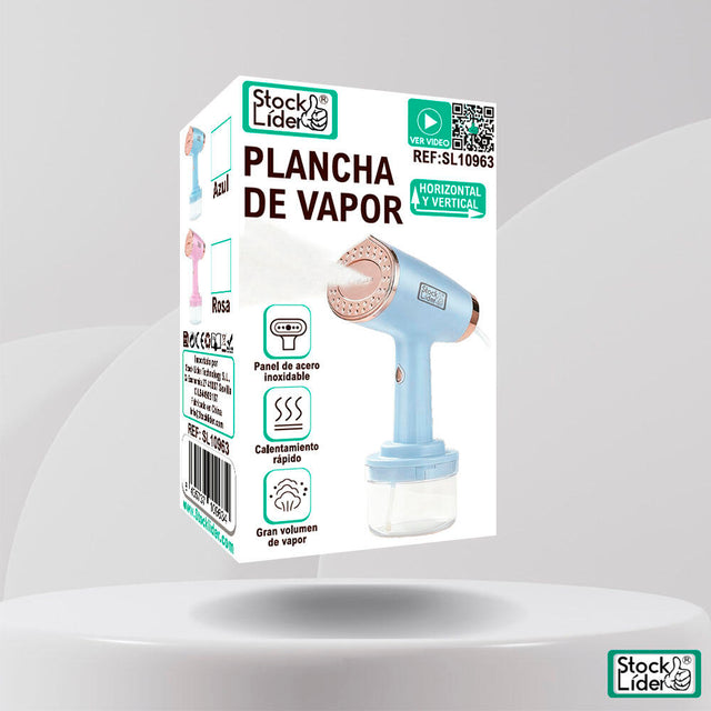 Plancha de vapor compacta para ropa
