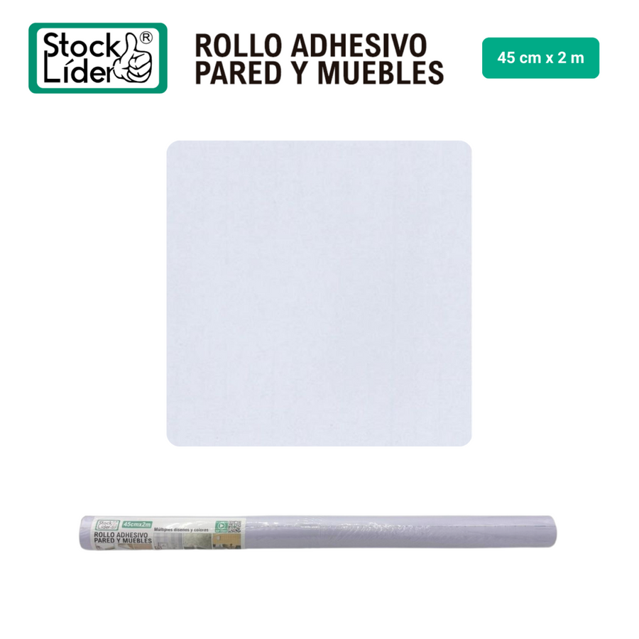 Rollo adhesivo pared y muebles 45x2 m