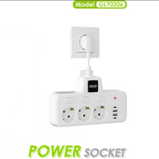 Toma de corriente múltiple USB y USB-C