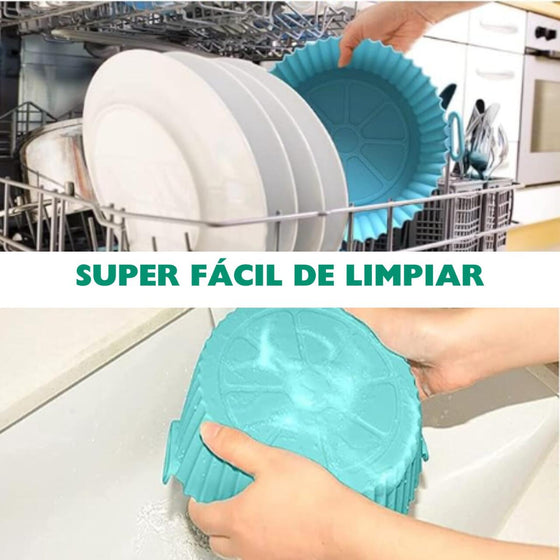 Bandeja freidora de aire de silicona