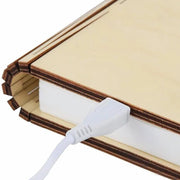 Lámpara Libro Plegable de Madera LED