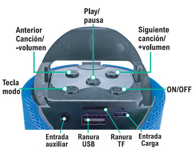 Altavoz Bluetooth con Soporte para Móvil