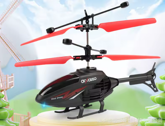 Helicóptero con mando LED fácil de volar