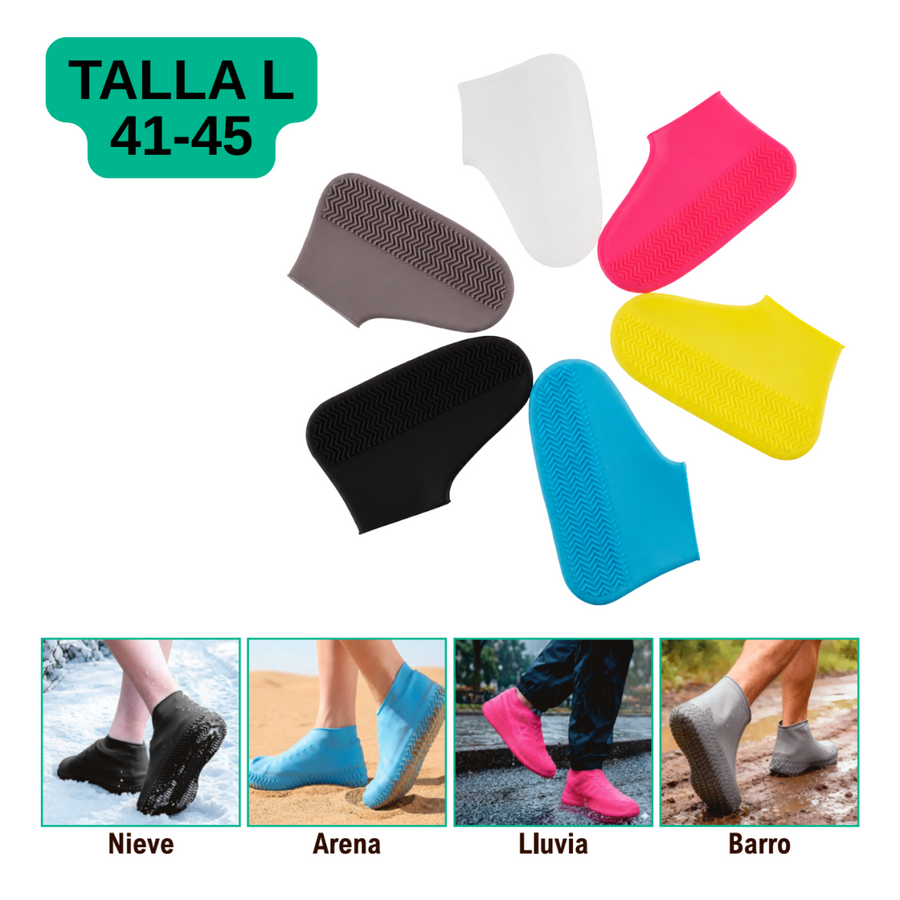Cubrezapatos impermeables de silicona