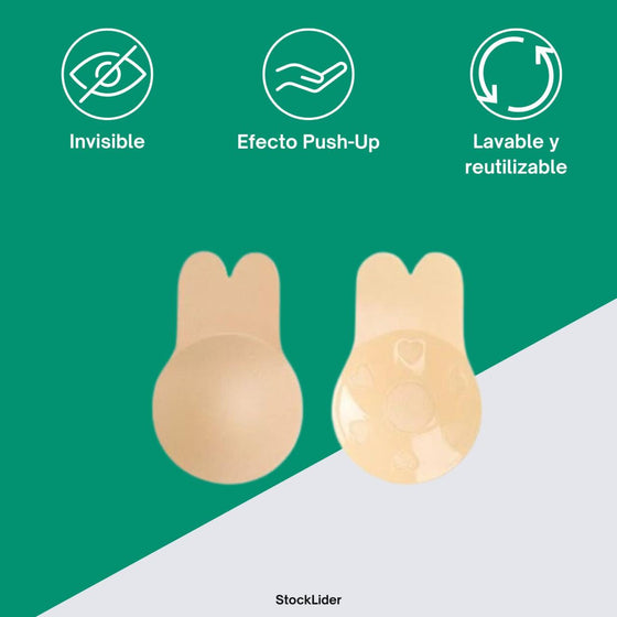 Sujetador de silicona push up invisible