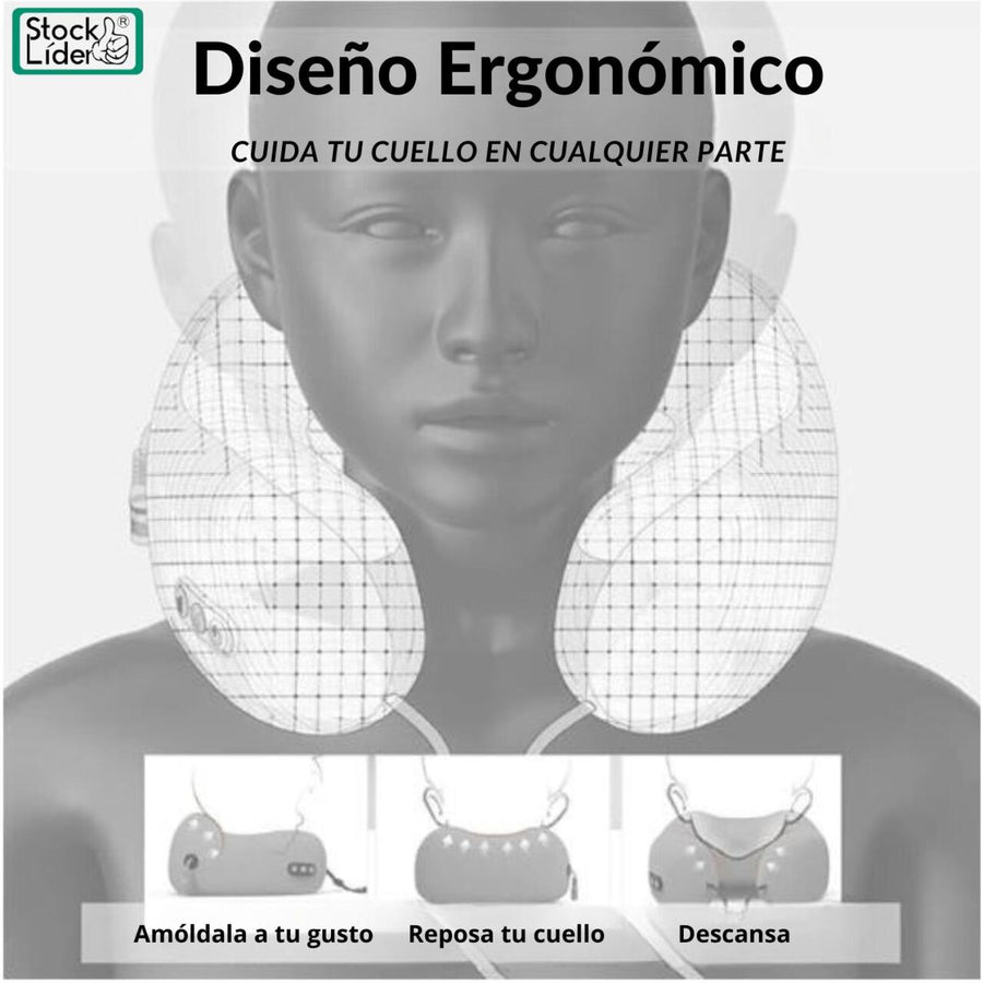 Cojín masajeador de cuello shiatsu
