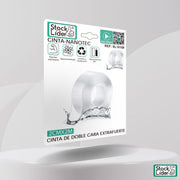 Cinta nanotec reutilizable de doble cara