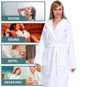 Albornoz mujer suave y absorbente