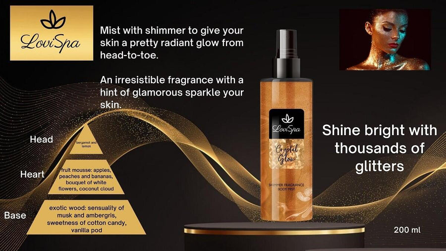 Body Mist Crystal Glow 200ml | Bruma glow