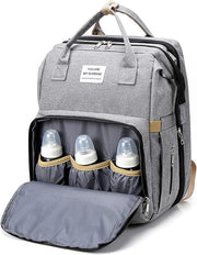 Mochila pañales plegable con cambiador