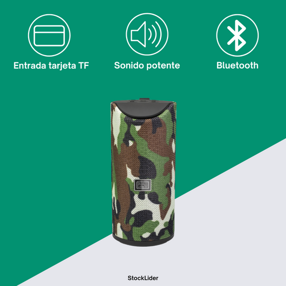 Altavoz Bluetooth con soporte para móvil