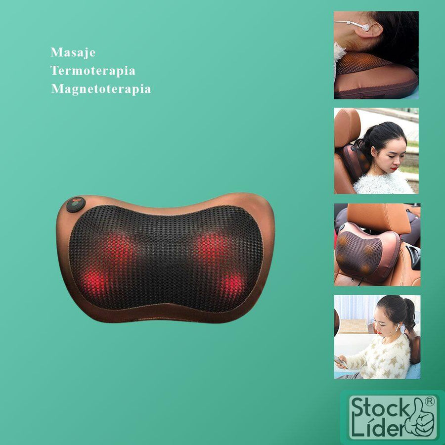 Masajeador shiatsu con calor portátil