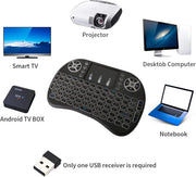 Teclado inalámbrico con touchpad para TV y PC