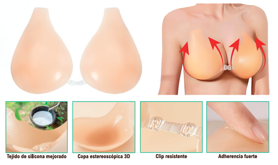 Sujetador silicona invisible push up