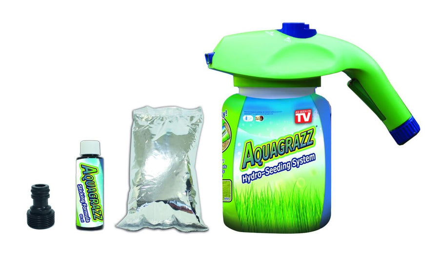 Siembra rápida de césped para jardín