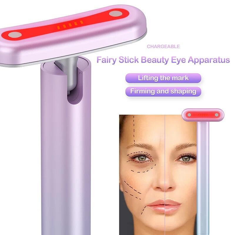 Masajeador Facial 4 en 1 LED Roja