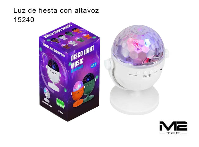 Altavoz Bluetooth con Luz Disco portátil