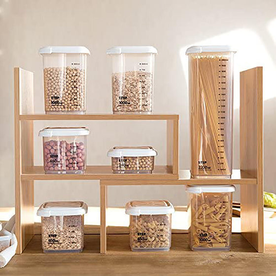 Recipientes set 4 unidades apilables