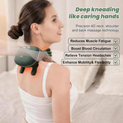Masajeador cervical y espalda 4D con calor
