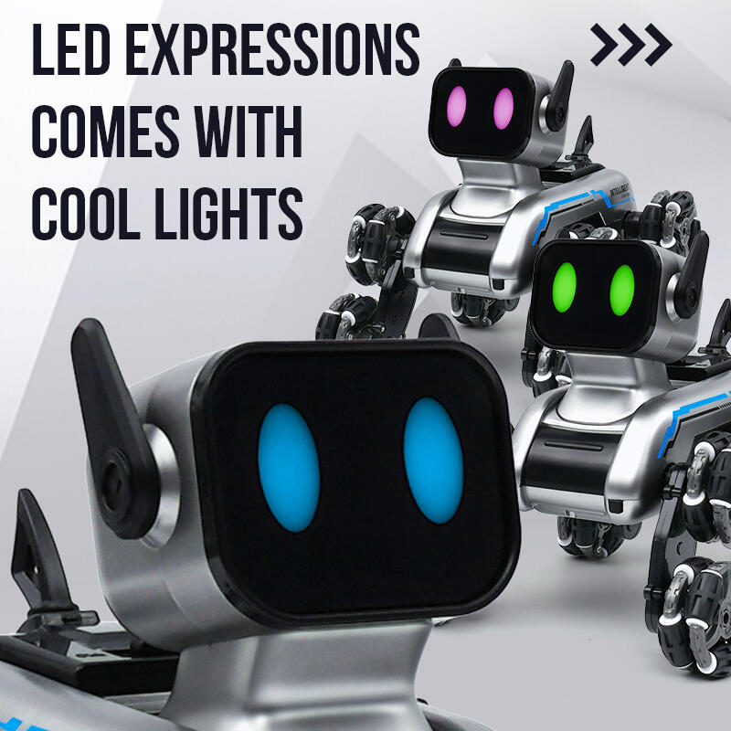 Perro robot interactivo de 8 ruedas