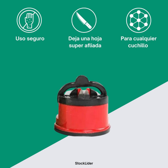 Afilador de cuchillos compacto y fácil