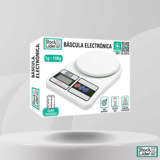 Báscula electrónica precisa y compacta