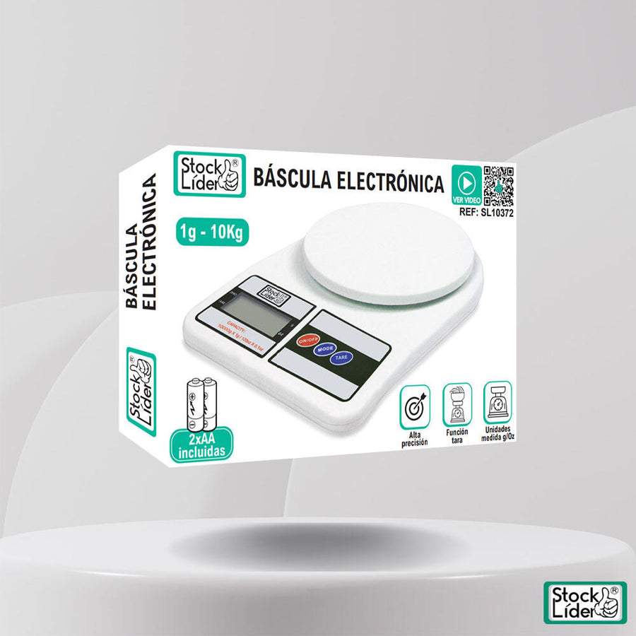 Báscula electrónica precisa y compacta